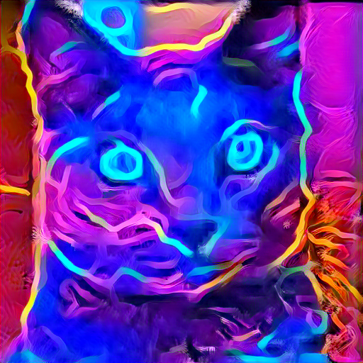 neon cat