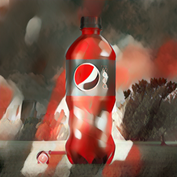 Coke can transferred into pepsi bottle